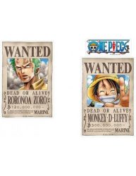 One Piece - Wanted matrica 16 x 11 cm