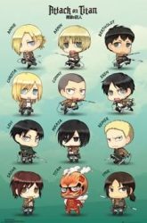 FP3749 - ATTACK ON TITAN Chibi Characters 61 x 91 cm